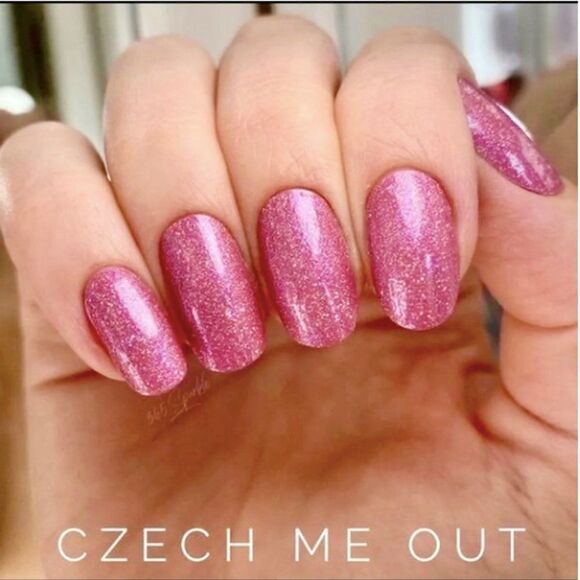 Color Street Real Nail Polish Strips Easy Peel & Apply Shimmer Pink Czech Me Out - Picture 1 of 3